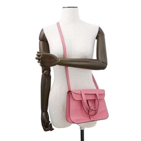 HERMES Halzan Size 25 Evercolor Rose Azalee - Picture 4 of 11